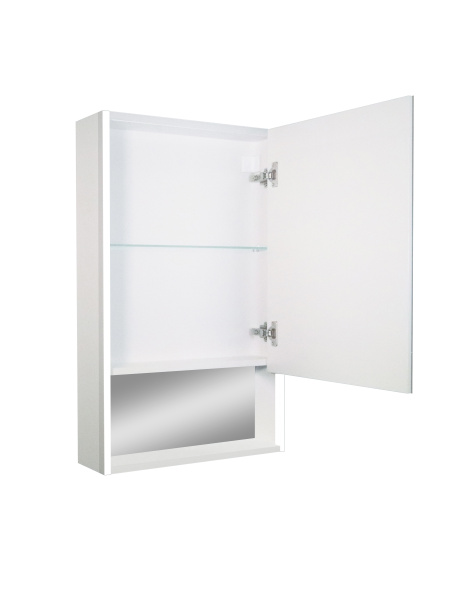 Зеркальный шкаф для ванной 50х80см белый Reflexion Box White с регулируемой LED подсветкой RF2422WH