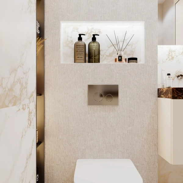 Комплект для подвесного унитаза 5 в 1 Lavinia Boho Relfix 77010035