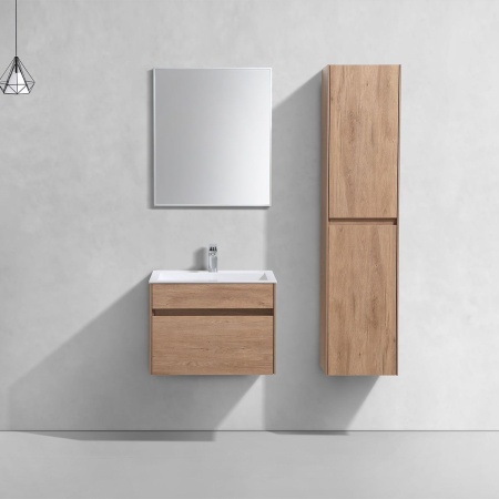 Тумба под раковину Vincea Chiara 600 подвесная, 1 выкатной ящик soft-close, N.Oak