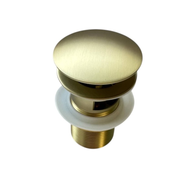 Донный клапан RoxenBath P02GB (gold brush) c переливом