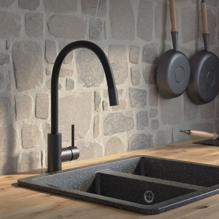 Смеситель для кухни IDDIS Kitchen 360 черный матовый K36BLJ0i05