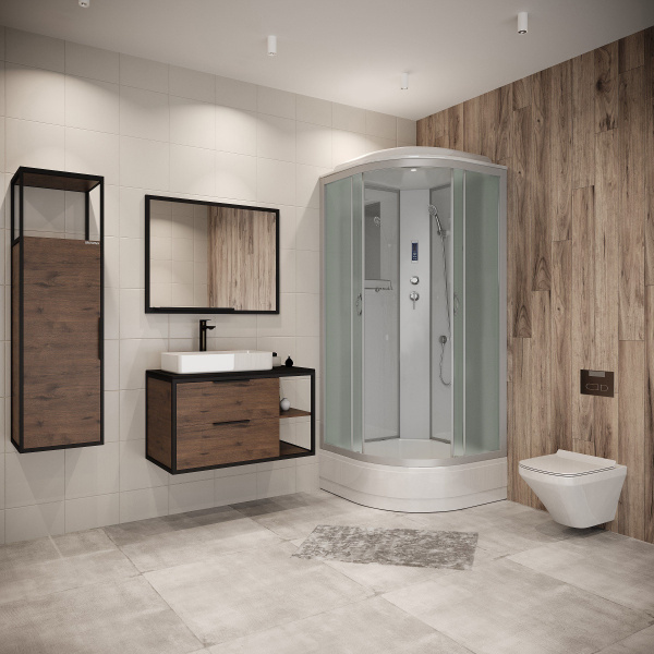 Душевая кабина Niagara Classic NG-3302-14P 100х100х215, средний поддон 26 см, стекло матовое