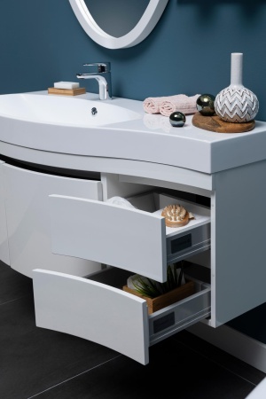 Мебель для ванной Aquanet Опера 115 L белый (2 дверцы 2 ящика)