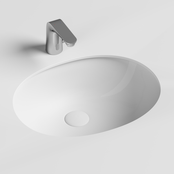 Умывальник Ceramicanova овальный встраиваемый под столешницу Element 510x420x195мм, с крепежом и шаблоном для установки