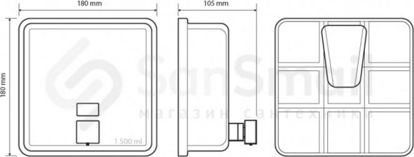 Дозатор для жидкого мыла Bemeta Hotel 105109205