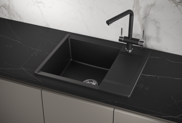Мойка для кухни Granula Estetica 6202 шварц, 62х50 см, прямоугольная