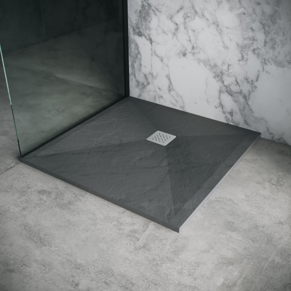 Поддон квадратный Grossman Strong GR-S29090Q графит 90x90x2.5