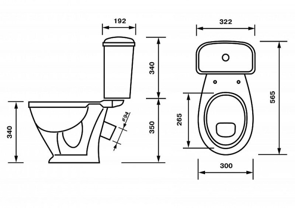 Унитаз-компакт Оскольская Керамика Детский 47901130022