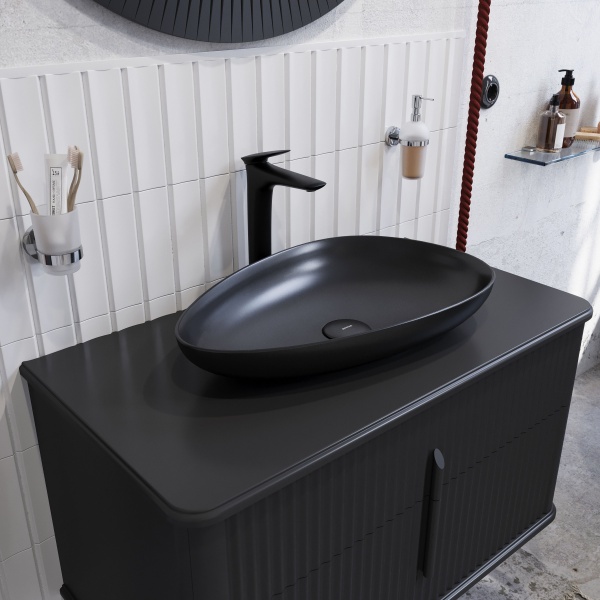 Смеситель для раковины STWORKI Молде S23020BK черный