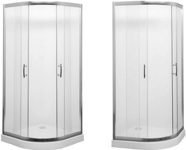Душевой уголок Aquanet Alfa NAA2142 100x100, R550, прозрачное стекло