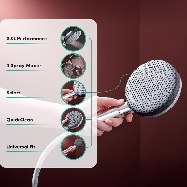 Душевой гарнитур Hansgrohe Alive Select S 24602670 черный матовый