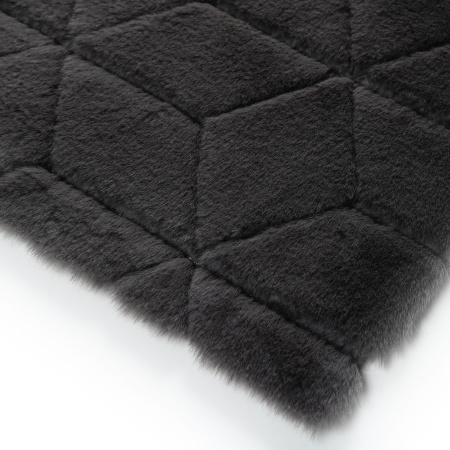 Коврик для ванной 1-ый Fixsen DIAMONT, FX-9050V, графит, 70х120 см