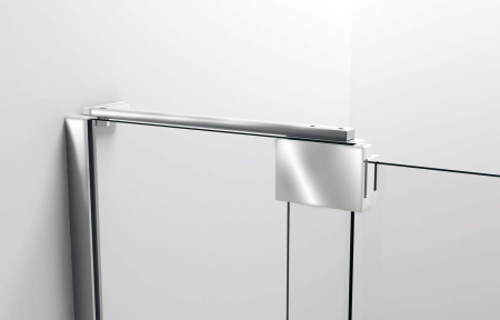 Душевая дверь Vincea Extra VDP-1E1112CLGM, 1100/1200, вороненая сталь, стекло прозрачное