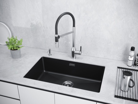 Мойка LUMI 74UNI, IT-GRANIT, LU74-AN, антрацит, 740х460, Paulmark