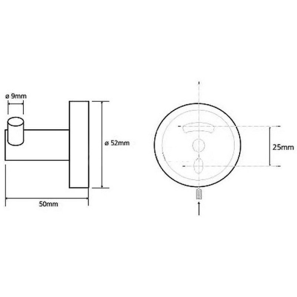 Крючок для полотенец Bemeta Trend-i 104106038h