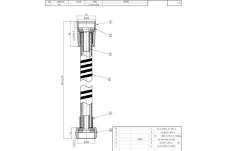 Душевой шланг Bravat P7233CP-RUS
