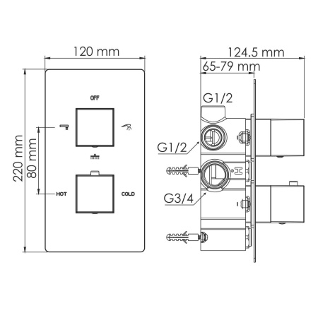Смеситель для душа WasserKRAFT Alme 1544