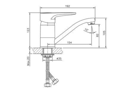Смеситель для раковины Haiba HB4568-2