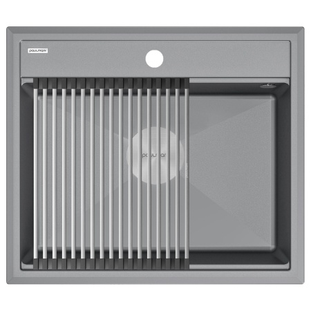 Мойка STEPIA 60, IT-GRANIT, PM115951-GRM , серый металлик, 590х510, Paulmark