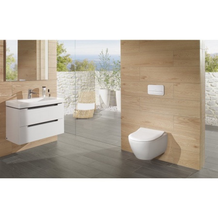 Унитаз Villeroy & Boch Subway 2.0, подвесной с сиденьем, 5614R2R1