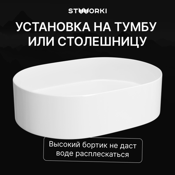 Раковина STWORKI Берген S21412WH