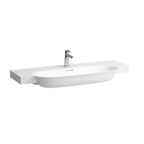 Подвесная раковина The New Classic 120х48х12 см, с отв. для смесителя, SaphirKeramik 8.1385.8.000.104.1