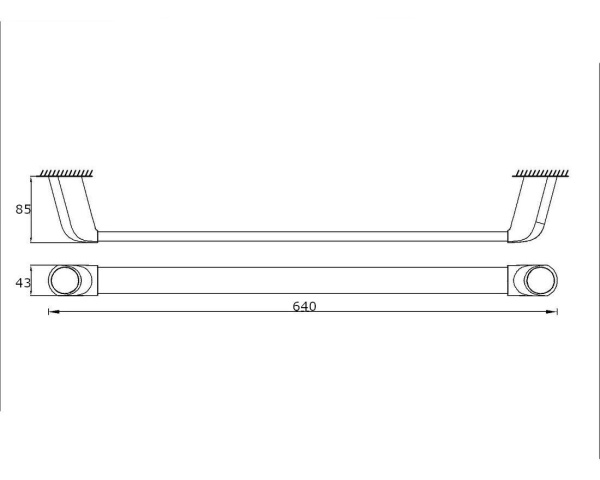 Полотенцедержатель RUSH Flores FL08531A 60 см