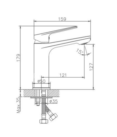 Смеситель для раковины Haiba HB10533-3