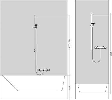Hansgrohe Croma 100 Vario/Unica'C Shower Set 65 cm душевой гарнитур хром 27772000