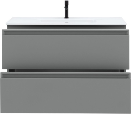 Тумба с раковиной Allen Brau Eclipse 100 1.E1003.PGM платина матовый