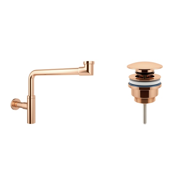 Комплект 3 в 1 Lavinia Boho Bathroom Sink 21520052: накладная фарфоровая раковина 54 см, металлический сифон, донный клапан