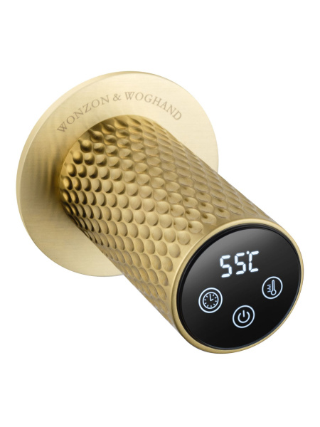 Полотенцесушитель электрический встраиваемый WONZON & WOGHAND, Брашированное золото (WW-A355-BG)