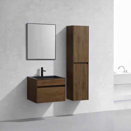 Тумба под раковину Vincea Chiara 600 подвесная, 1 выкатной ящик soft-close, T.Oak