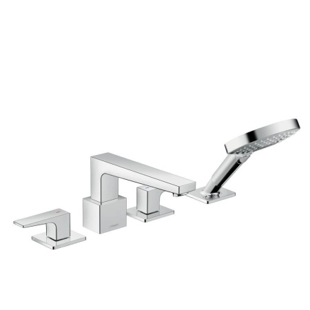 Hansgrohe Metropol Смеситель на край ванны на 4 отверстия хром 32552000