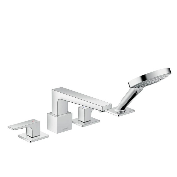 Hansgrohe Metropol Смеситель на край ванны на 4 отверстия хром 32552000