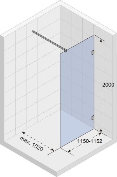 Душевая перегородка Riho SZ Scandic NXT X400 120 GX00512C0
