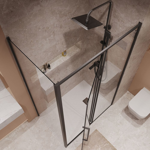 Душевое ограждение Niagara Nova NG-85-12AB-A80B-34 (120*80*195) прямоугольник, двери распашные