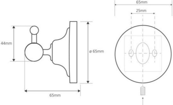 Крючок для полотенец Bemeta Retro 144106017