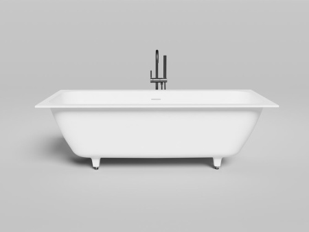 Ванна встраиваемая Salini ORLANDA AXIS KIT 180x80, S-Sense, матовый белый 103312M