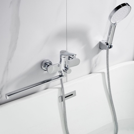 Смеситель для ванны Shevanik S4322, хром