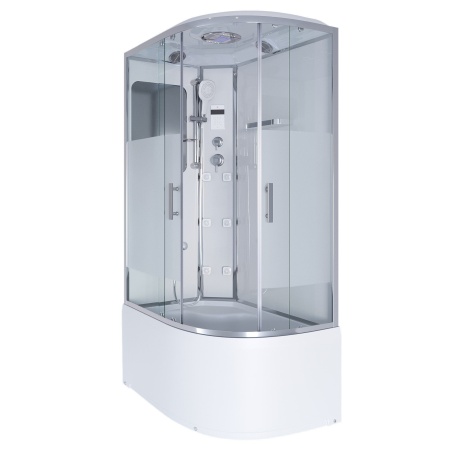Душевая кабина Niagara Ultra NG-310-01L 120х80х220, высокий поддон 48 см, стекло прозрачное с матовой полосой