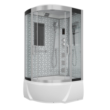 Душевая кабина Niagara Luxe NG-7712WR 80x120х215, высокий поддон, стенки белые