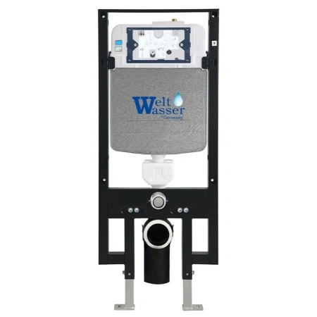 Унитаз с инсталляцией WeltWasser AMBERG 497 + ERLENBACH 004 GL-WT + AMBERG RD-BL