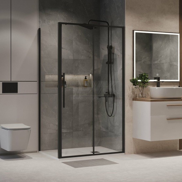 Душевое ограждение Niagara Nova NG-84-12AB-A80B-34 (120*80*195) прямоугольник, двери раздвижные