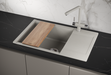 Мойка для кухни Granula Estetica 7807 базальт, 78х50 см, прямоугольная
