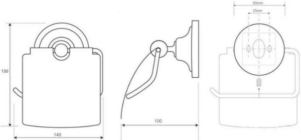 Держатель туалетной бумаги Bemeta Retro 144312012