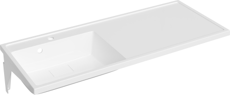 Раковина STWORKI Флом SFnS1200L на стиральную машину, с кронштейном