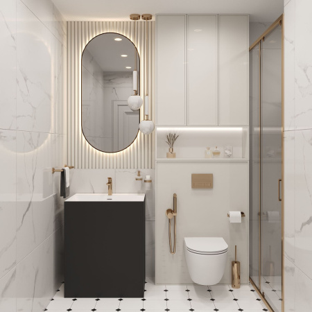 Напольная раковина для ванной Wellsee Doux 230503000