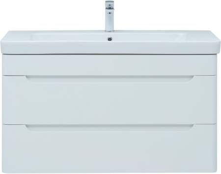 Тумба под раковину Aquanet София 105 белый глянец (2 ящика)