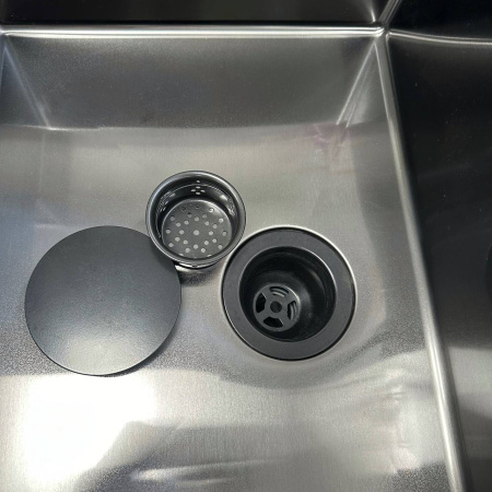 Кухонная мойка Roxen Simple 45 PVD (графит)